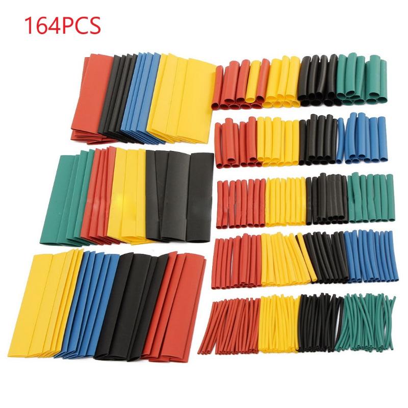 164pcs Set Polyolefin Shrinking Assorted Heat Shrink Tube Electrical Wire Cable Insulated Sleeving Heat Shrink Tubing Hand Tool
164pcs Set Polyolefin Shrinking Assorted Heat Shrink Tube Electrical Wire Cable Insulated Sleeving Heat Shrink Tubing Hand Tool