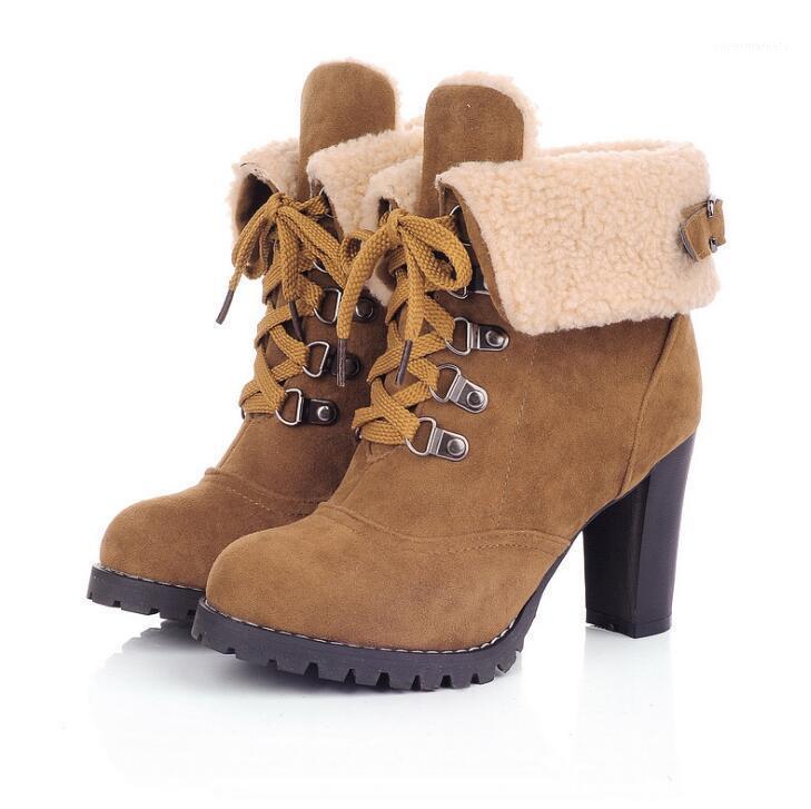 Europe and the United States winter high high women's boots round head thick with high-heeled boots cuffs with1
Europe and the United States winter high high women's boots round head thick with high-heeled boots cuffs with1