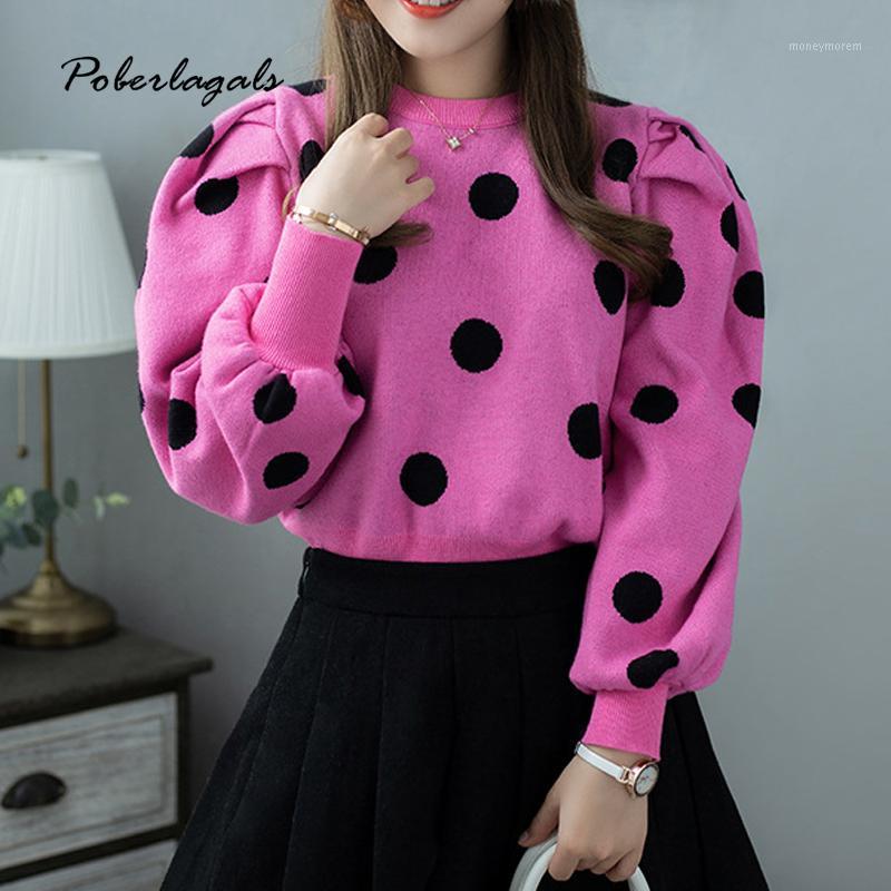 Fashion jumper Autumn winter Polka dot Knitted Sweater Women 2020 korean oversized sweaters female Puff sleeve wild pullover1, Yellow
Fashion jumper Autumn winter Polka dot Knitted Sweater Women 2020 korean oversized sweaters female Puff sleeve wild pullover1, Yellow