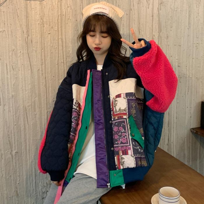 Contrast Patchwork Women's Short Jacket Loose Baseball Uniform Autumn Winter New Korean Version Cardigan Top Fashionable, Pic color
Contrast Patchwork Women's Short Jacket Loose Baseball Uniform Autumn Winter New Korean Version Cardigan Top Fashionable, Pic color