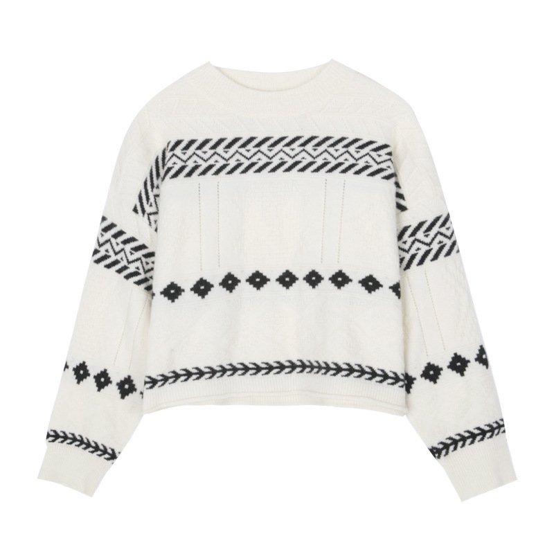 New Short 2021 Jacquard Women's Pullover Winter-style Nightgown Vintage Striped S7nm DLHC, Khaki.
New Short 2021 Jacquard Women's Pullover Winter-style Nightgown Vintage Striped S7nm DLHC, Khaki.