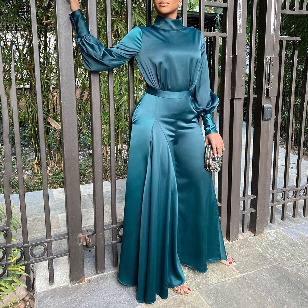 2021 Green Vintage Stains Collar Office Ladies Total Length High Waist Sleeve Drooled Leg Long Women's Overalls 7esz, Blue
2021 Green Vintage Stains Collar Office Ladies Total Length High Waist Sleeve Drooled Leg Long Women's Overalls 7esz, Blue
