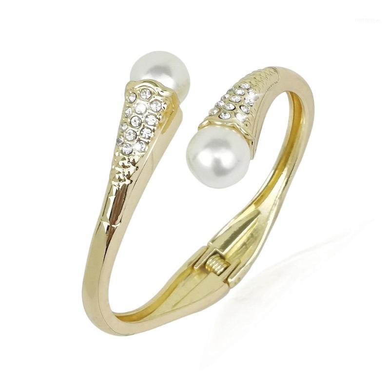 MANILAI Charm Rhinestones Imitation Pearls Bracelets Bangles For Women Alloy Cuff Bracelets Party Jewelry Golden Silver Color1
MANILAI Charm Rhinestones Imitation Pearls Bracelets Bangles For Women Alloy Cuff Bracelets Party Jewelry Golden Silver Color1
