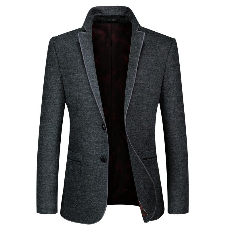 Fall / winter 2020 men's casual suit coat slim fit Korean new woollen fashion Blazer for young men, Dark grey
Fall / winter 2020 men's casual suit coat slim fit Korean new woollen fashion Blazer for young men, Dark grey