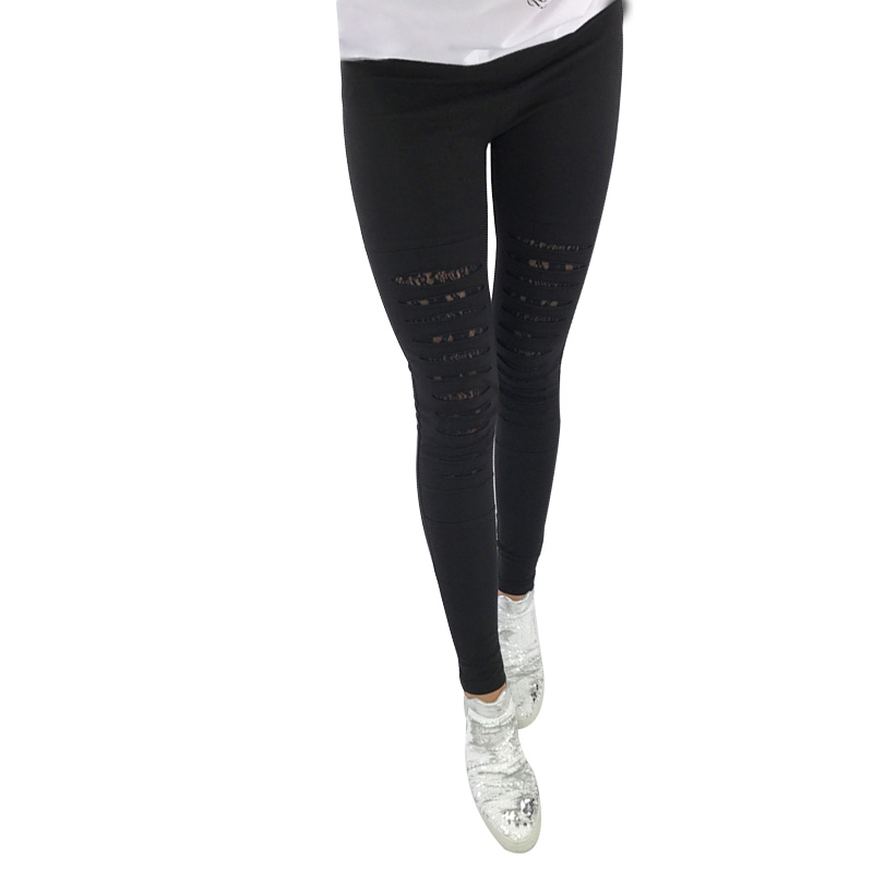 CHRLEISURE Women Sexy Leggings Fitness Workout Push Up Leggings Women High Waist Black Mesh Lace Hollow Leggins 201203