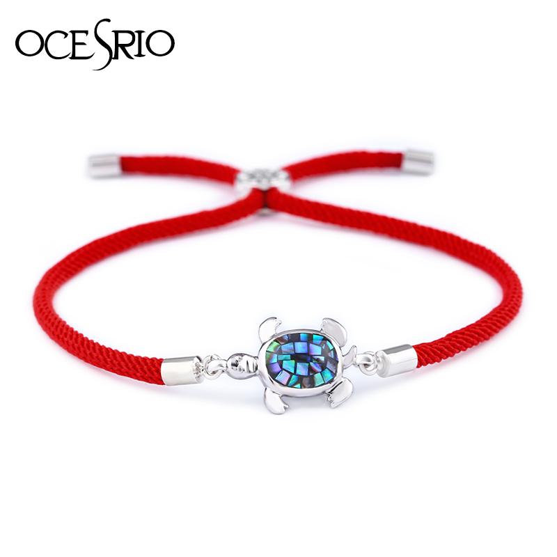 OCESRIO Sea Turtle Bracelet Women Men Natural Abalone Shell Cubic Zirconia Couple Bracelet Red Thread Jewellry pulseras brt-a85
OCESRIO Sea Turtle Bracelet Women Men Natural Abalone Shell Cubic Zirconia Couple Bracelet Red Thread Jewellry pulseras brt-a85