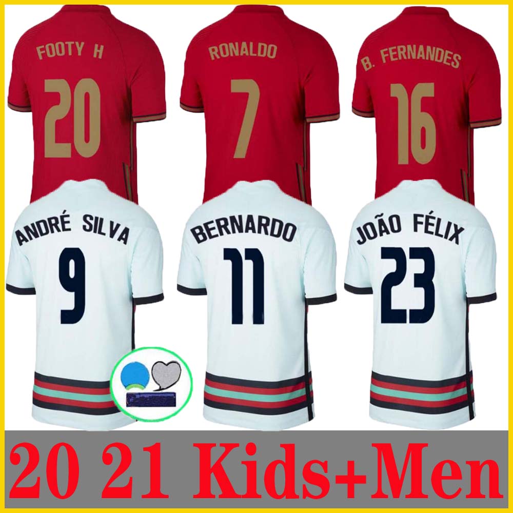 20 21 RONALDO soccer jerseys national team JOAO FELIX 2020 2021 Bernardo PORTUGAL B.FERNANDES Camisa de futebol men kids kit football shirts, Adult size s-xxl
20 21 RONALDO soccer jerseys national team JOAO FELIX 2020 2021 Bernardo PORTUGAL B.FERNANDES Camisa de futebol men kids kit football shirts, Adult size s-xxl