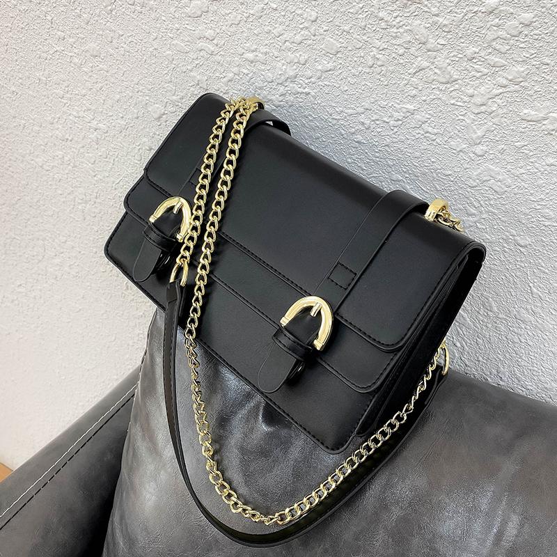 Niche Design Different Packages Foreign Gas Bag Chain Square Bag Underarm Dual-use Width: 24cm, Black
Niche Design Different Packages Foreign Gas Bag Chain Square Bag Underarm Dual-use Width: 24cm, Black