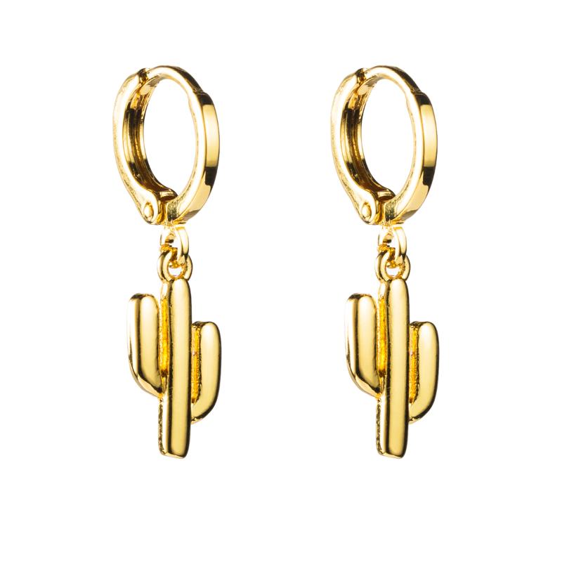 Hoop & Huggie 2021 Design Gold Color Small Copper Earrings Vintage Woman Plant Cactus CZ Smooth Surface Earring For
Hoop & Huggie 2021 Design Gold Color Small Copper Earrings Vintage Woman Plant Cactus CZ Smooth Surface Earring For