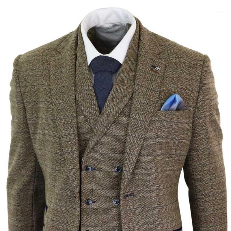 Men's Suits & Blazers Est Oak Brown Mens 3 Piece Tweed Check Costume Homme Double Breasted Vintage Peaky Blinders Suit1, Beige
Men's Suits & Blazers Est Oak Brown Mens 3 Piece Tweed Check Costume Homme Double Breasted Vintage Peaky Blinders Suit1, Beige