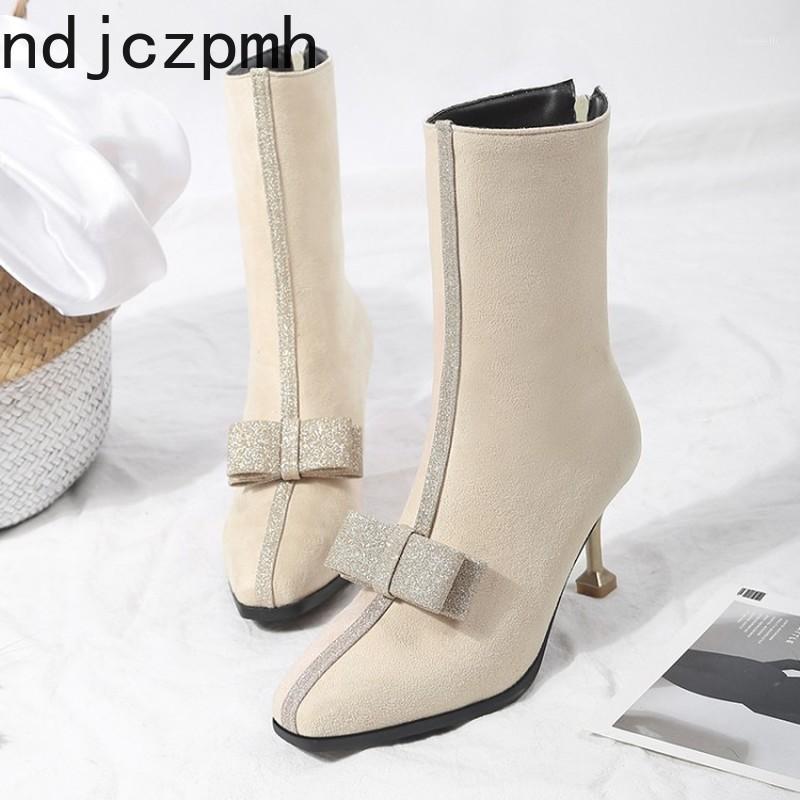 Women's Boots Winter The New Fashion Square Head Sequin Bow Zipper Fine Heel High Heel Middle Tube Women's Shoes Size 35-461, Beige
Women's Boots Winter The New Fashion Square Head Sequin Bow Zipper Fine Heel High Heel Middle Tube Women's Shoes Size 35-461, Beige