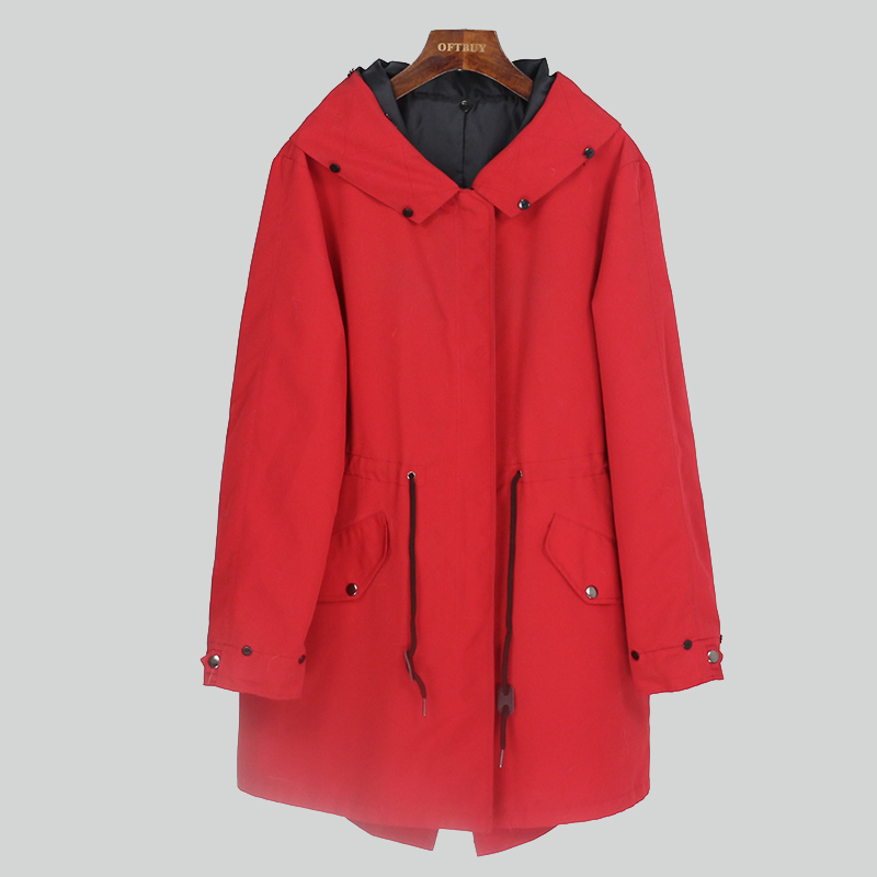 OFTBUY Waterproof Long Parka Shell Can Match Fur Liner and Fur Collar 201217