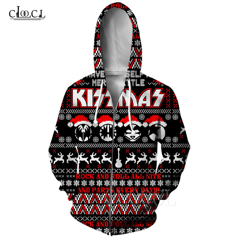 Christmas suit Unisex zipper hood heavy metal rock kiss pop band Hoodie 3D printed zipper HOUDY streetwaar ch á ndal, Zipper hoddes
Christmas suit Unisex zipper hood heavy metal rock kiss pop band Hoodie 3D printed zipper HOUDY streetwaar ch á ndal, Zipper hoddes