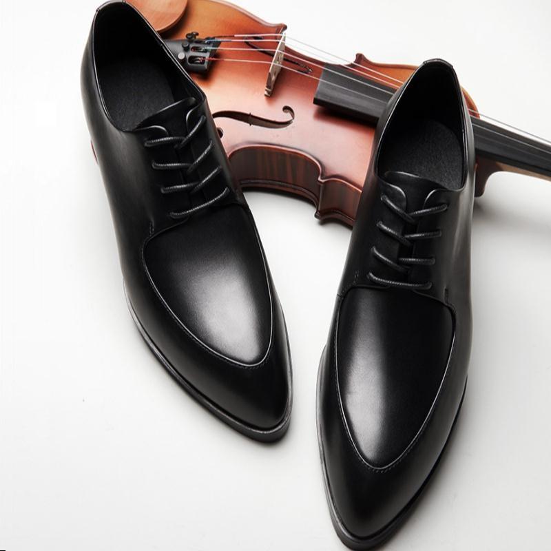Genuine Leather Dress Men Shoes Black Oxfords Formal Suit Wedding Shoes Business Office Career Work Pointed Toe Laces Man
Genuine Leather Dress Men Shoes Black Oxfords Formal Suit Wedding Shoes Business Office Career Work Pointed Toe Laces Man