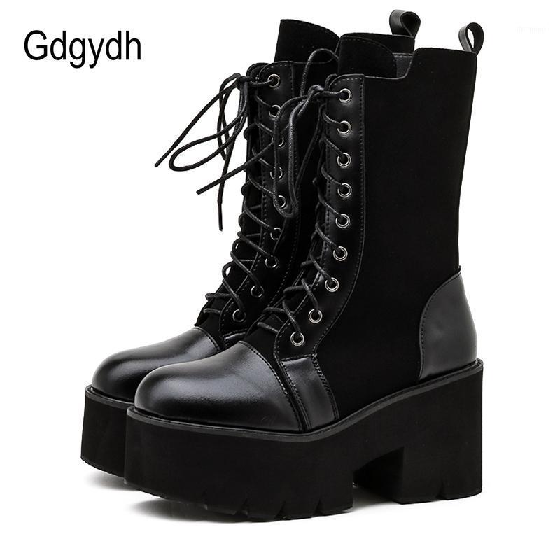 Gdgydh Gothic Style Spring Boots Female Women Shoes Heels Platform Fashion Black Leather Women Mid Calf Boots Lace Up Wholesale1, Black shoes
Gdgydh Gothic Style Spring Boots Female Women Shoes Heels Platform Fashion Black Leather Women Mid Calf Boots Lace Up Wholesale1, Black shoes