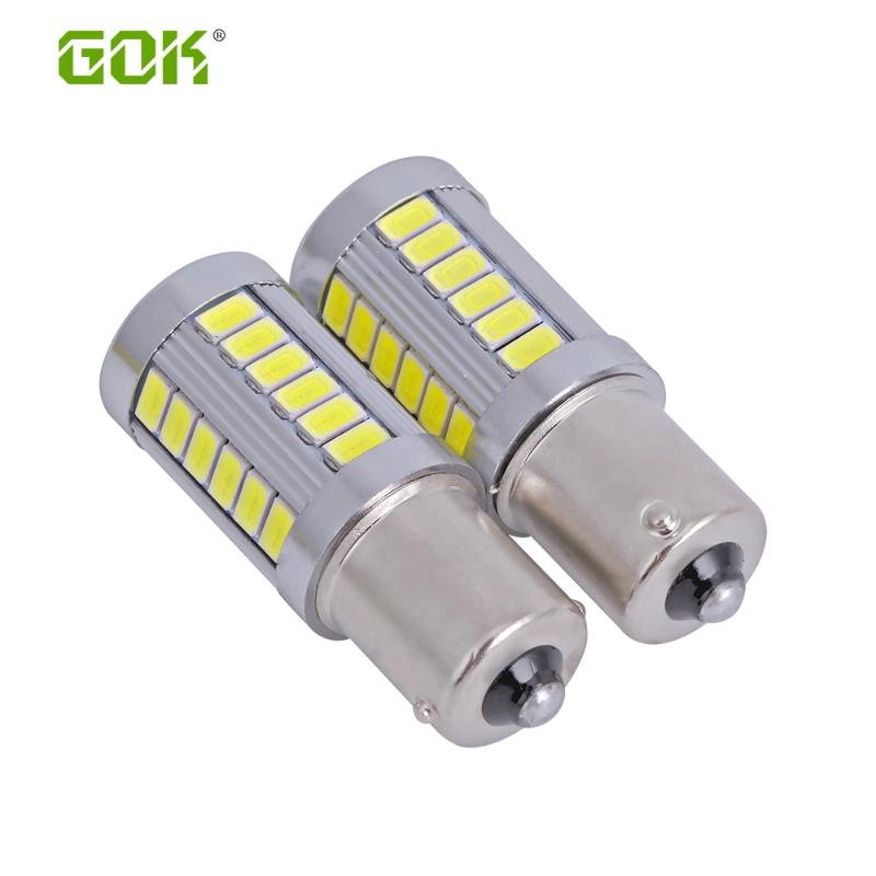 

10 x Ba15s led 1156 33SMD 5630 LED 1157 BAY15D 33led White lights 12V With Top Lens Car Reverse Rear Brake Lamp Bulbs Tail Lamps, As pic