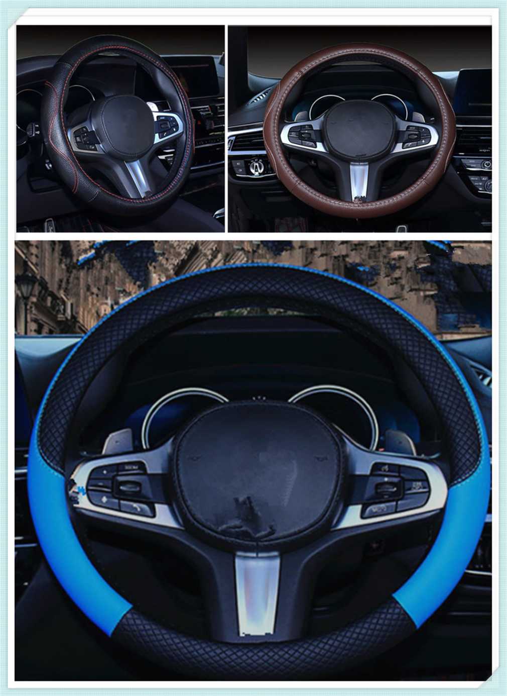 car auto steering wheel cover 38 cm or 15 inch leather PU for Five FG F-350 F-250 E-Series Interceptor
car auto steering wheel cover 38 cm or 15 inch leather PU for Five FG F-350 F-250 E-Series Interceptor