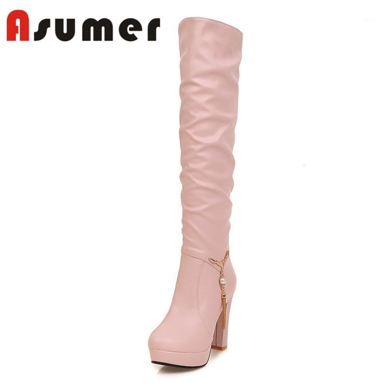 ASUMER NEW ARRIVE 2020 elegant commuting knee high boots platform slip on women boots solid simple classic high heels1, Black
ASUMER NEW ARRIVE 2020 elegant commuting knee high boots platform slip on women boots solid simple classic high heels1, Black