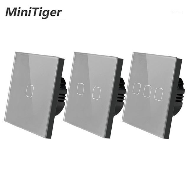 Minitiger EU/UK standard 1/2/3 Gang 1 Way Touch Switch Gray Crystal Glass Panel Touch Switch Light Wall Only Function1
Minitiger EU/UK standard 1/2/3 Gang 1 Way Touch Switch Gray Crystal Glass Panel Touch Switch Light Wall Only Function1