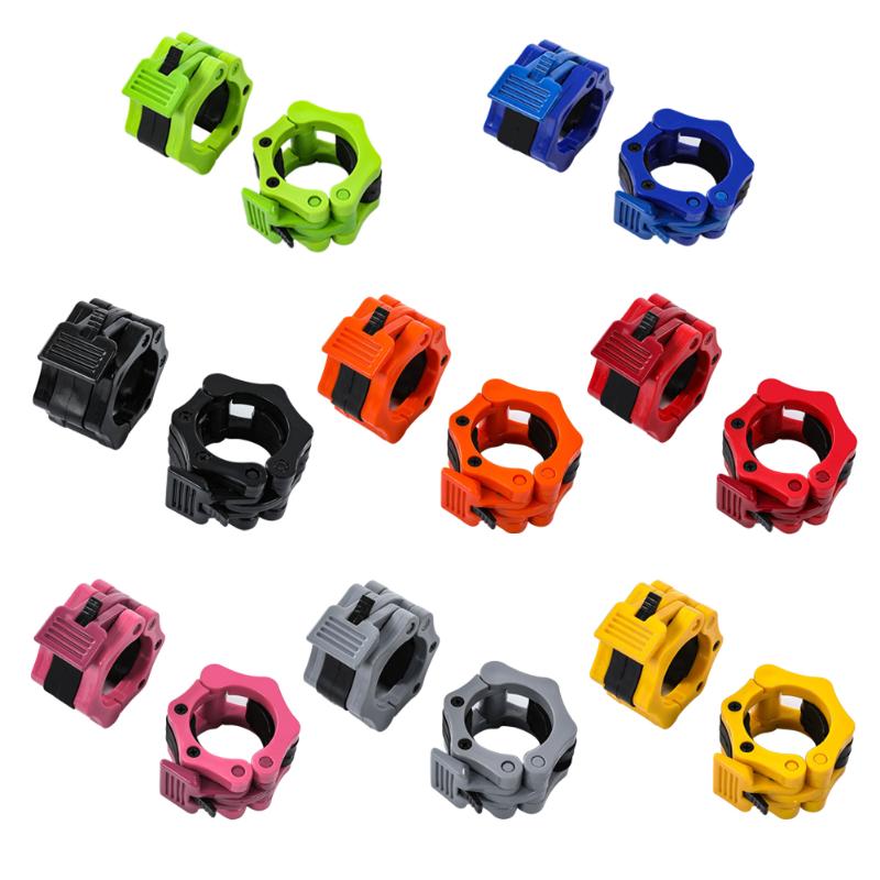 1 Pair Weight Lifting Spinlock Barbell Collar Gym Body Building Training Dumbbell Clips Clamp Fitness Gym Equipment Accessories