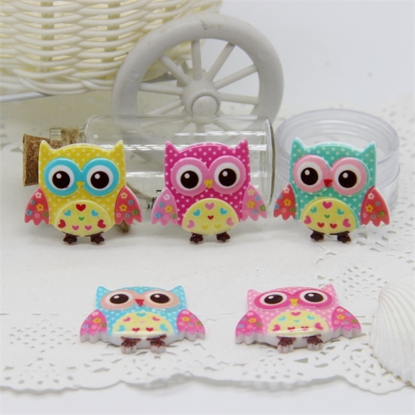 New Arrival 30pcs 30*34mm Mix color Resin flatback cabochon Cute Cartoon Owl Design for DIY Hair Bows Accessories 210354 Y0107
New Arrival 30pcs 30*34mm Mix color Resin flatback cabochon Cute Cartoon Owl Design for DIY Hair Bows Accessories 210354 Y0107