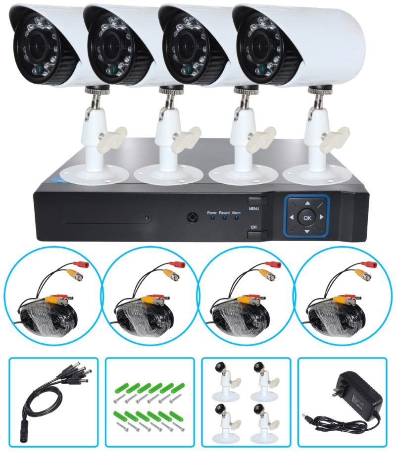 AHD 720P Weatherproof CCTV Cameras Kit IR CUT Color CMOS Home Security System 4pcs Camera For Surveillance System
AHD 720P Weatherproof CCTV Cameras Kit IR CUT Color CMOS Home Security System 4pcs Camera For Surveillance System