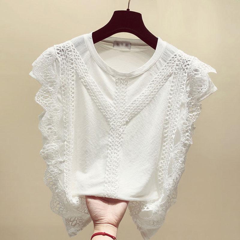 Summer Sleeveless White Blouse Shirt Women Tops Blusas Mujer De Moda 2021 Blouse Women O-neck Lace Chiffon Shirts D202, Khaki
Summer Sleeveless White Blouse Shirt Women Tops Blusas Mujer De Moda 2021 Blouse Women O-neck Lace Chiffon Shirts D202, Khaki