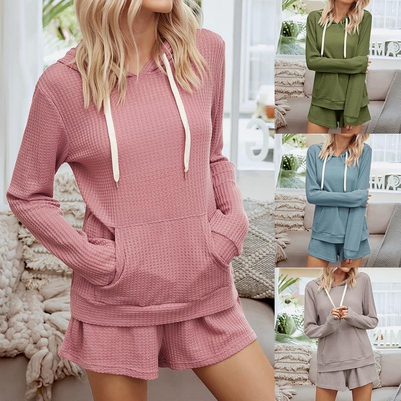 Sweater Suit Casual Loose Women Two Pieces Set Long Sleeve Pockets Hoodies And Shorts 2020 Female Pajama Set Tracksuit Soft1, Pink
Sweater Suit Casual Loose Women Two Pieces Set Long Sleeve Pockets Hoodies And Shorts 2020 Female Pajama Set Tracksuit Soft1, Pink