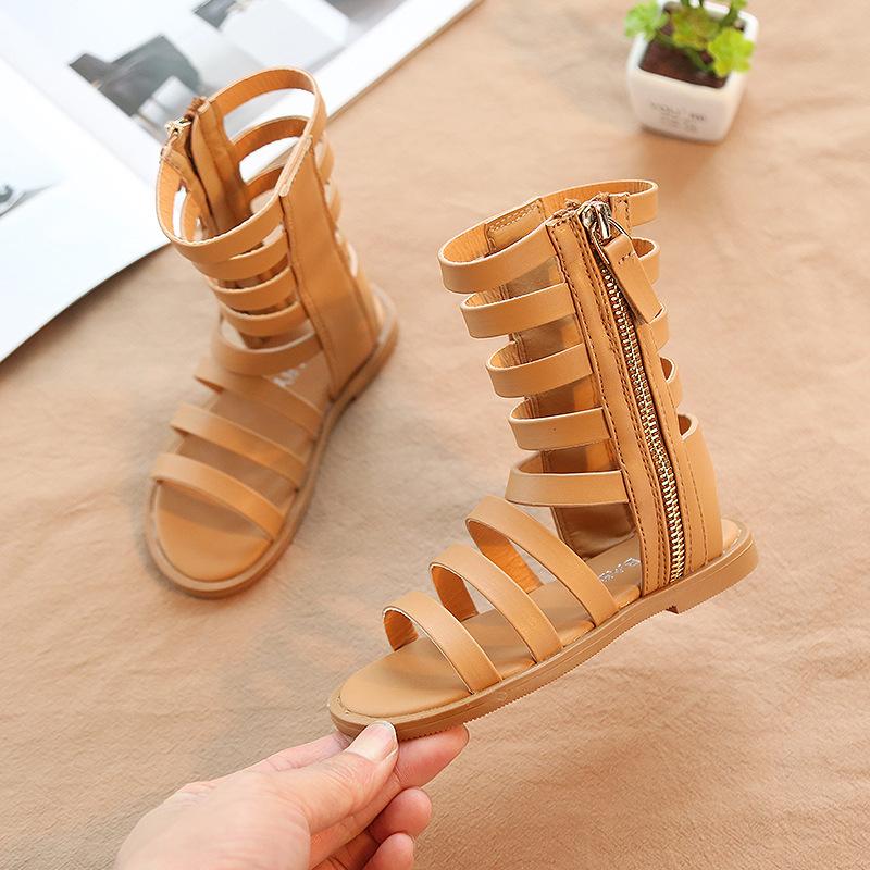2021 summer new hollow roman sandals open toe children high-top non-slip sandals, Black
2021 summer new hollow roman sandals open toe children high-top non-slip sandals, Black