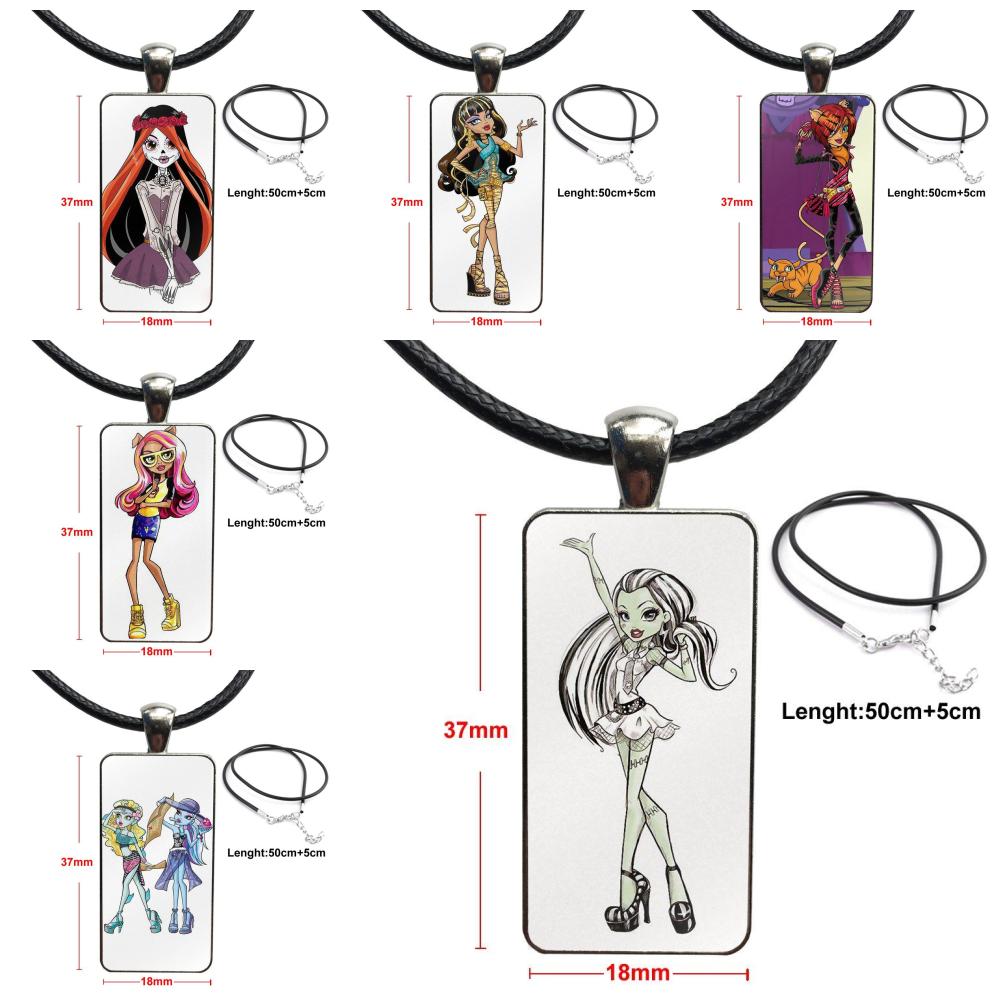 For Women Glass Cabochon Jewelry Steel Color With Long Pendant Choker Rectangle Necklace Lovely Cartoon Monster High
For Women Glass Cabochon Jewelry Steel Color With Long Pendant Choker Rectangle Necklace Lovely Cartoon Monster High
