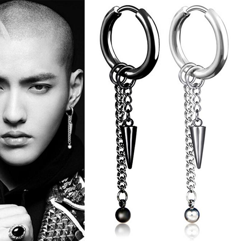 1PCS Personality Black Hollow Triangle Punk Dangle Earring Mens Fashion Without Piercing Ear Clip Cone Tassel Long Drop Earrings
1PCS Personality Black Hollow Triangle Punk Dangle Earring Mens Fashion Without Piercing Ear Clip Cone Tassel Long Drop Earrings