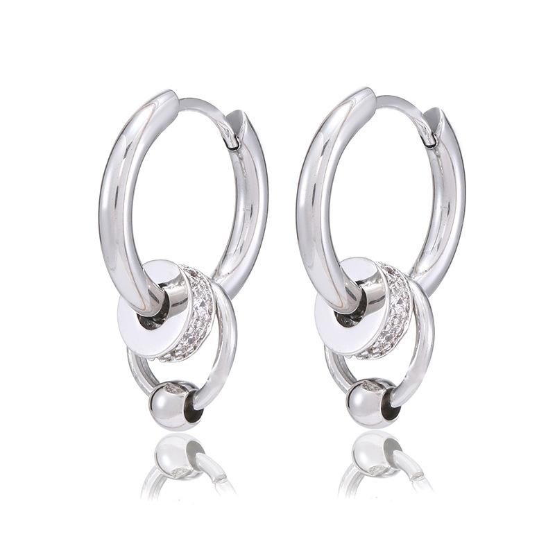 Stud 1Pair Titanium Steel Circle Ring Earrings For Women Girls Metal Round Jewelry Gifts
Stud 1Pair Titanium Steel Circle Ring Earrings For Women Girls Metal Round Jewelry Gifts