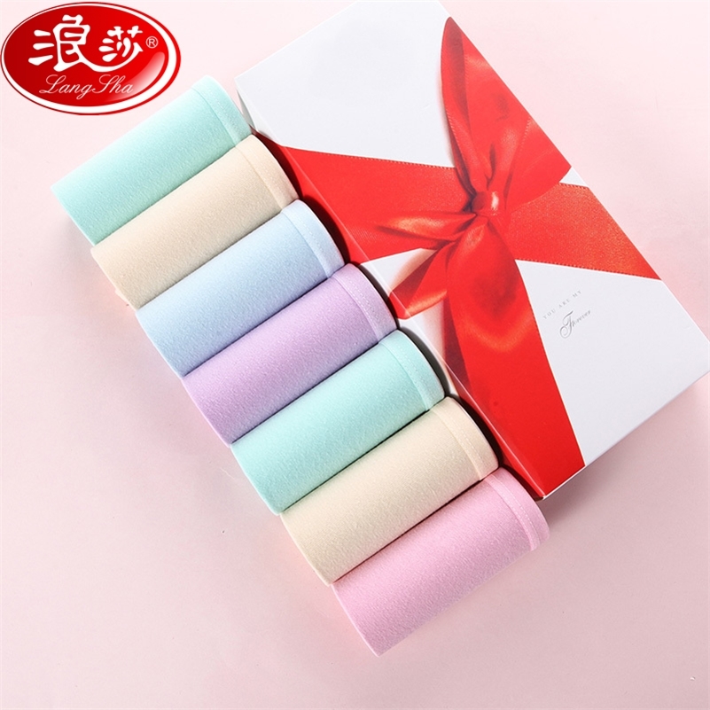 LANGSHA 7Pcs/Lot Women Panties Soft Cotton Underwear Low Waist Comfort Sexy Girls Solid Panty Ladies Seamless Briefs Size XXL 201112, 1594
LANGSHA 7Pcs/Lot Women Panties Soft Cotton Underwear Low Waist Comfort Sexy Girls Solid Panty Ladies Seamless Briefs Size XXL 201112, 1594