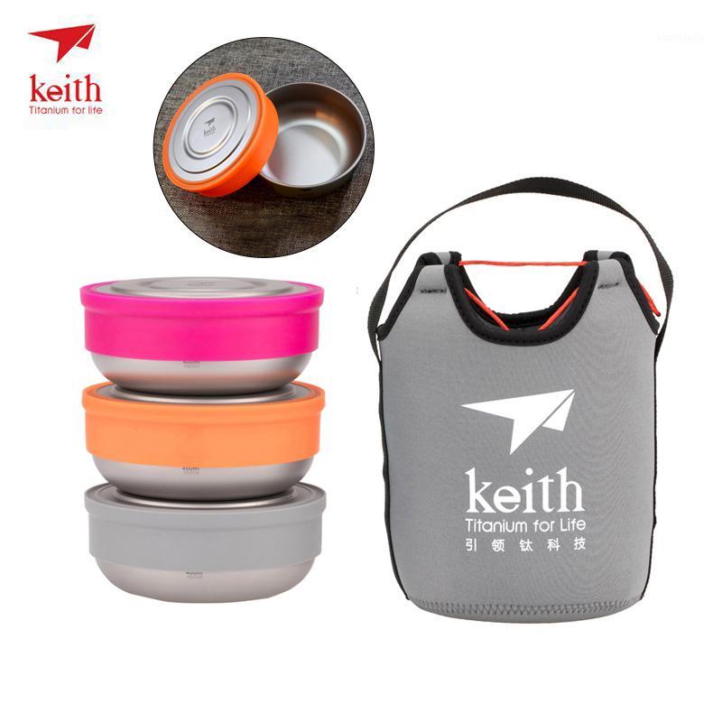 Keith Titanium Bowl 3pcs/set Pure Titanium Bento Box Portable Picnic With Tableware Set Bag 1.2L Ti53781
Keith Titanium Bowl 3pcs/set Pure Titanium Bento Box Portable Picnic With Tableware Set Bag 1.2L Ti53781