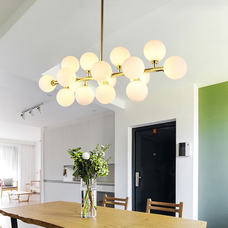 Nordic Designer Living Room LED Pendant Lamp Modern Creative American Chandelier Luxury Glass Ball Long Iron Hanging lights
Nordic Designer Living Room LED Pendant Lamp Modern Creative American Chandelier Luxury Glass Ball Long Iron Hanging lights