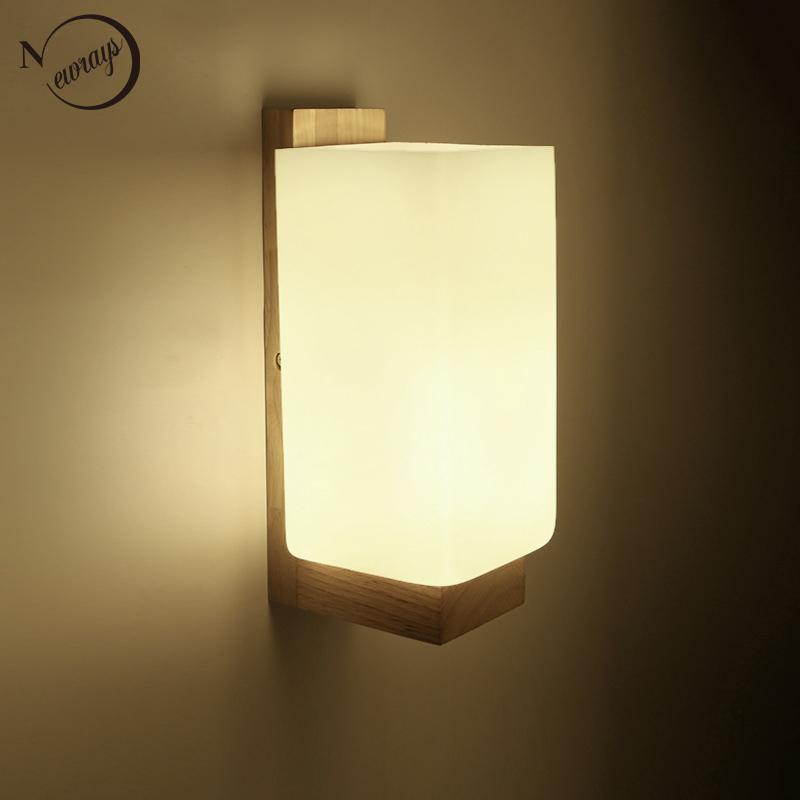 Modern natural Wood Wall Lamp white glass lampshade wall sconce for home lighting bathroom bedroom corridor deco lights fixture
Modern natural Wood Wall Lamp white glass lampshade wall sconce for home lighting bathroom bedroom corridor deco lights fixture