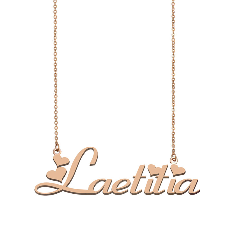 Laetitia name necklaces pendant Custom Personalized for women girls children best friends Mothers Gifts 18k gold plated Stainless steel
Laetitia name necklaces pendant Custom Personalized for women girls children best friends Mothers Gifts 18k gold plated Stainless steel
