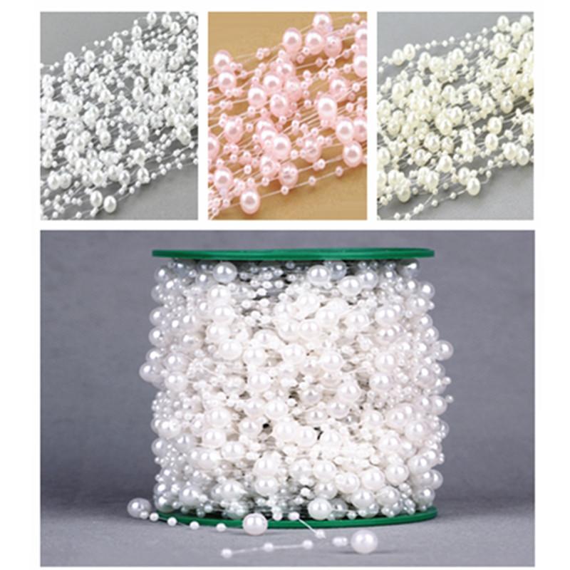 Party Decoration 5 Meters Fishing Line Artificial Pearls Beads Chain Garland Flowers Bridal Tiara Wedding Event Supplies Beige
Party Decoration 5 Meters Fishing Line Artificial Pearls Beads Chain Garland Flowers Bridal Tiara Wedding Event Supplies Beige