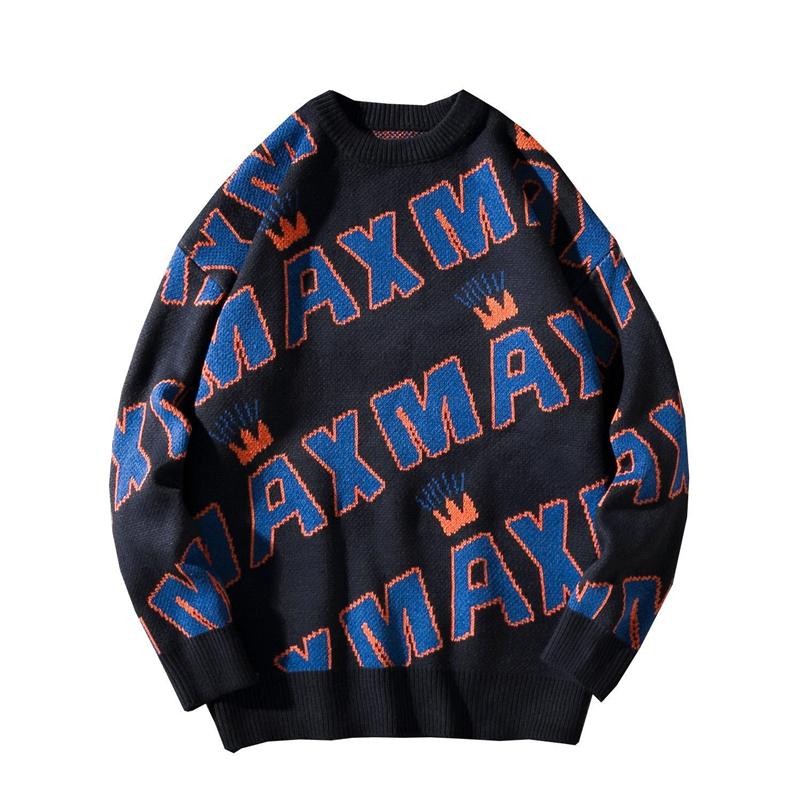Winter Japanese Pullover Men's Fashion Full Letter Print Casual Loose Couple Sweater Round Neck Warm Fall Arrival 2020 Mens, Blue126
Winter Japanese Pullover Men's Fashion Full Letter Print Casual Loose Couple Sweater Round Neck Warm Fall Arrival 2020 Mens, Blue126