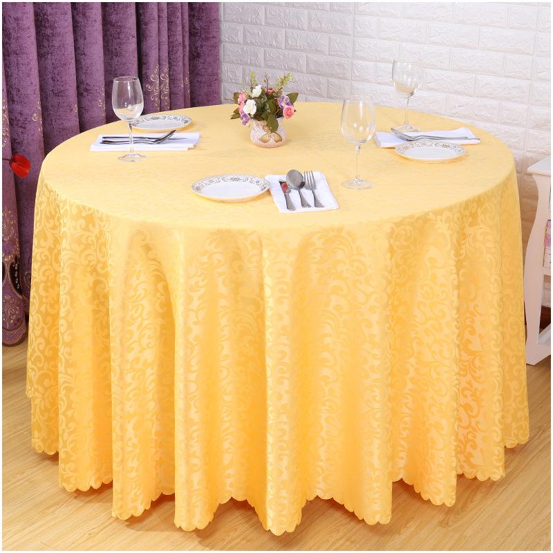 Home Decorative Round Table Cover Solid Color Wedding Banquet Decor Table Cloth Polyester Jacquard Yellow Dining Tablecloth, No.1
Home Decorative Round Table Cover Solid Color Wedding Banquet Decor Table Cloth Polyester Jacquard Yellow Dining Tablecloth, No.1