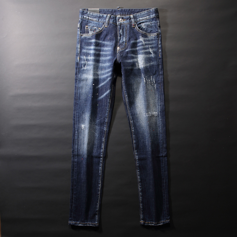 2021 New Italian Style Fashion Men Autumn Newly Slim Fit High Quality Retro Blue Vintage Jeans Streetwear Painted Designer Pants E8ev
2021 New Italian Style Fashion Men Autumn Newly Slim Fit High Quality Retro Blue Vintage Jeans Streetwear Painted Designer Pants E8ev