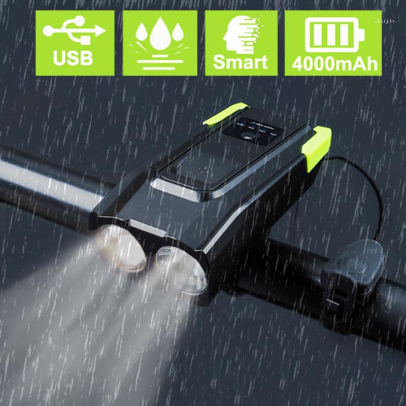 4000mAh Induction Bicycle Front Light Set USB Rechargeable Smart Headlight With Horn 800 Lumen LED Bike Lamp Cycle1
4000mAh Induction Bicycle Front Light Set USB Rechargeable Smart Headlight With Horn 800 Lumen LED Bike Lamp Cycle1
