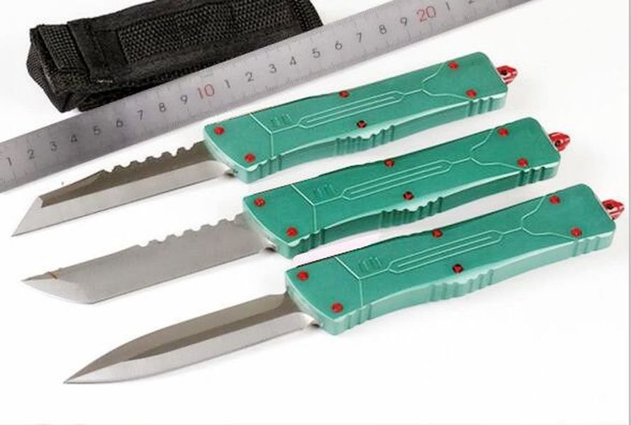 A10 CNC JEDI 7 CR17Mov Aluminum double action tactical self defense folding edc knife camping knife hunting knives pocket tool