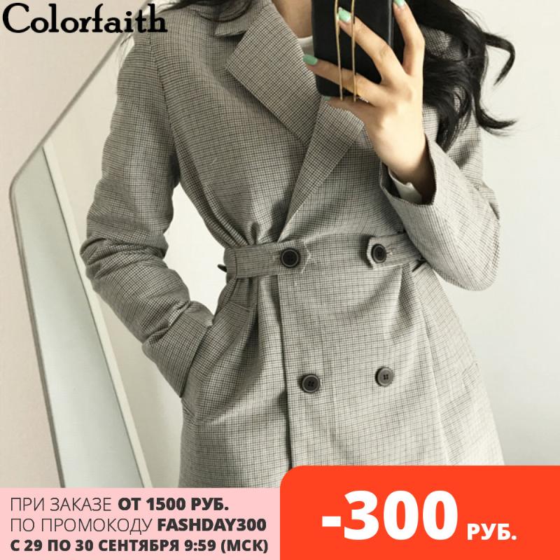 Colorfaith New 2020 Autumn Winter Women' Blazers Jackets Gray Notched Plaid Button Outerwear England Style Cardigan Tops JK152
Colorfaith New 2020 Autumn Winter Women' Blazers Jackets Gray Notched Plaid Button Outerwear England Style Cardigan Tops JK152
