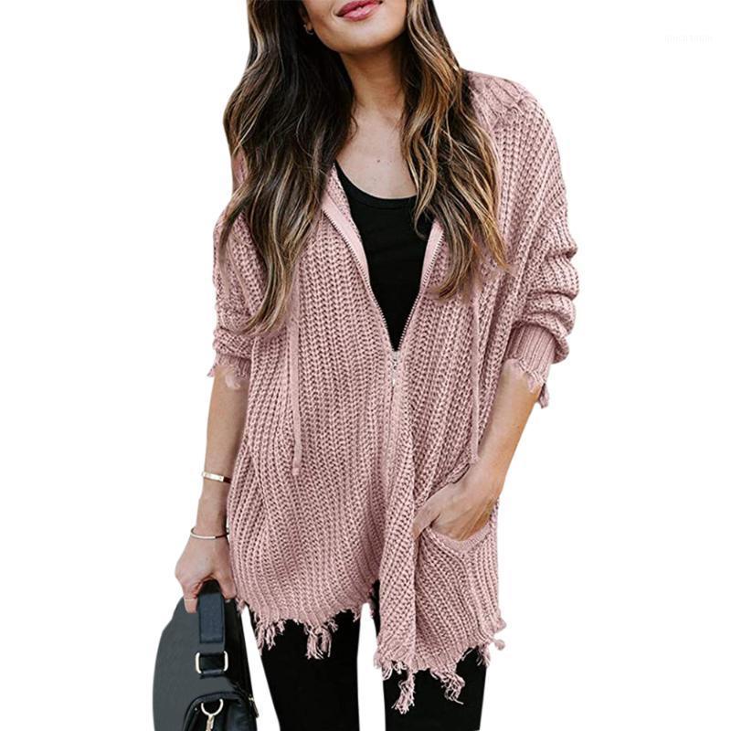 Chic Hooded Sweater Women Zipper Cardigan Ripped Sweater Fashion Long Sleeve Cadigans Spring Autumn Knit Outwear Coat1, Pink
Chic Hooded Sweater Women Zipper Cardigan Ripped Sweater Fashion Long Sleeve Cadigans Spring Autumn Knit Outwear Coat1, Pink