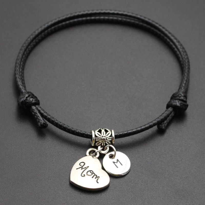 New A-Z Letters Mom Heart Pendant Red Thread String Bracelet Handmade Diy Lucky Rope Bracelet For Women Men Jewelry Gift
New A-Z Letters Mom Heart Pendant Red Thread String Bracelet Handmade Diy Lucky Rope Bracelet For Women Men Jewelry Gift