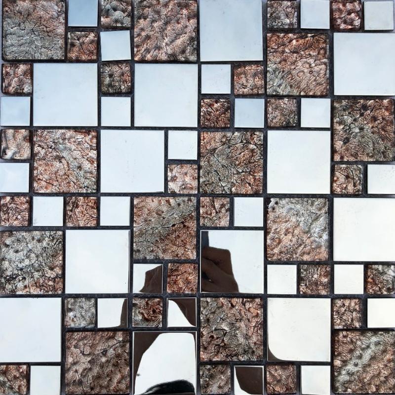 European style silver mirror metal hand painted gold foil glass mosaic tile for kitchen backsplash shower living room wall tile, 11 pcs 300x300 mm
European style silver mirror metal hand painted gold foil glass mosaic tile for kitchen backsplash shower living room wall tile, 11 pcs 300x300 mm