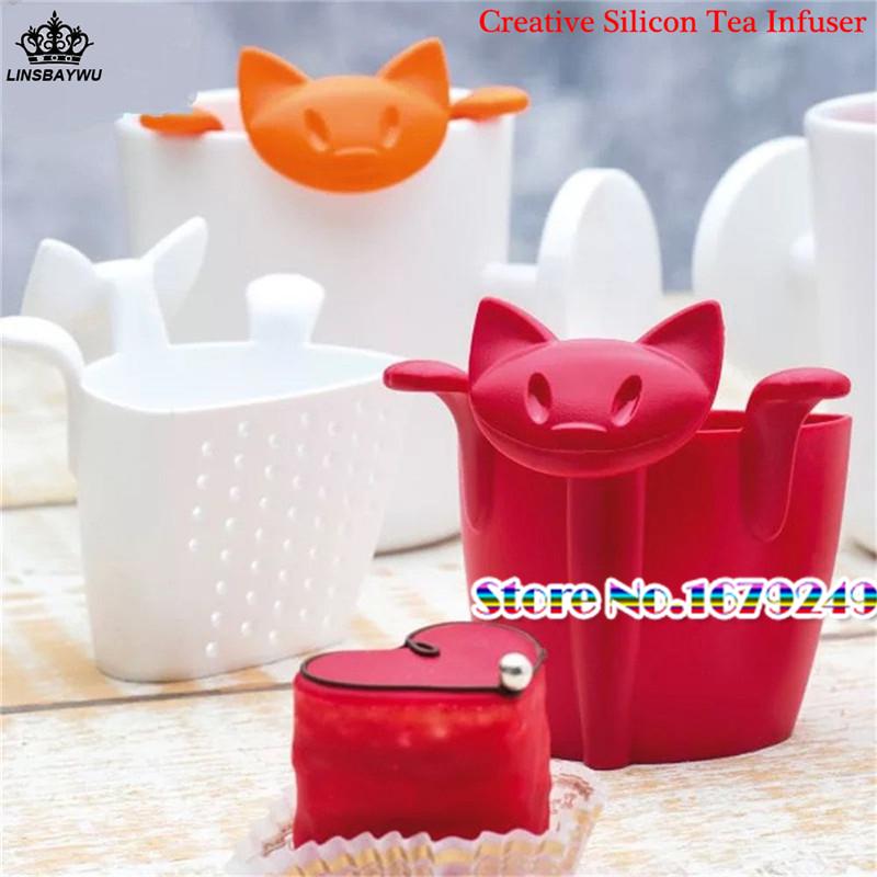 100pcs x -grade Silicone Infuser Cute Cat Shape Strainers Infusers Filters Drop Shipping
100pcs x -grade Silicone Infuser Cute Cat Shape Strainers Infusers Filters Drop Shipping