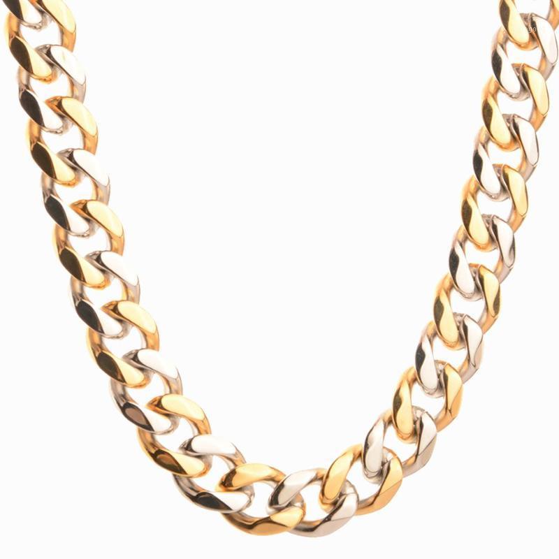 Chains Granny Chic Men's Stainless Steel Cuban Link Chain Necklaces Curb Necklace For Men 10mm 16"-32" Hip Hop1
Chains Granny Chic Men's Stainless Steel Cuban Link Chain Necklaces Curb Necklace For Men 10mm 16"-32" Hip Hop1