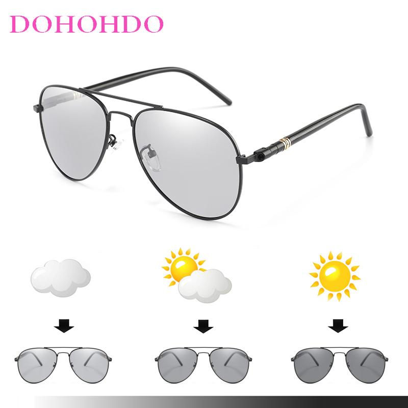 DOHOHDO Brand Men Pilot Sunglasses Polarized Photochromic Sunglasses Pilot Chameleon Driving Glasses Women UV400 Gafas De Sol
DOHOHDO Brand Men Pilot Sunglasses Polarized Photochromic Sunglasses Pilot Chameleon Driving Glasses Women UV400 Gafas De Sol